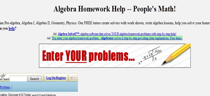 Math homework help sites
