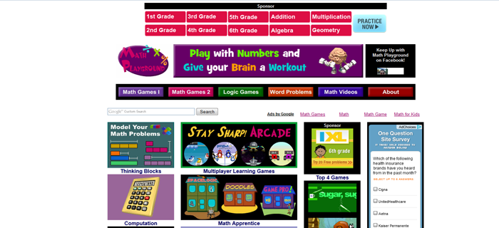 Math Playground  Best Kids Websites